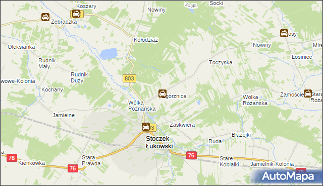 mapa Zgórznica, Zgórznica na mapie Targeo