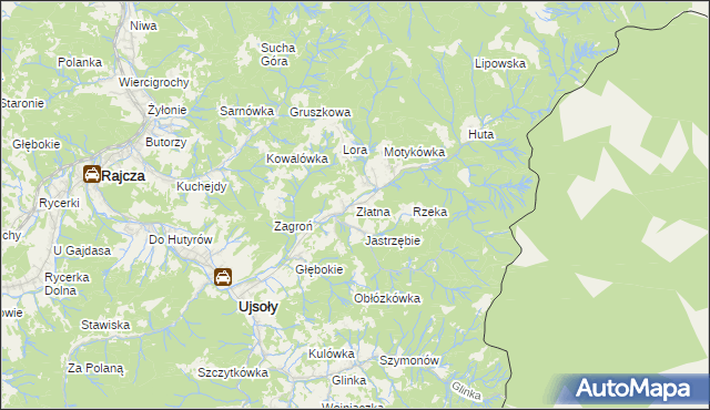 mapa Złatna, Złatna na mapie Targeo