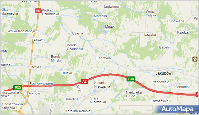 mapa Mistów, Mistów na mapie Targeo