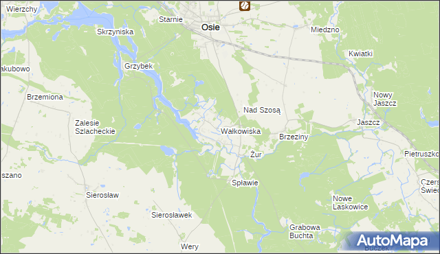 mapa Wałkowiska, Wałkowiska na mapie Targeo