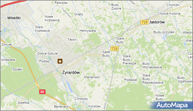 mapa Międzyborów, Międzyborów na mapie Targeo