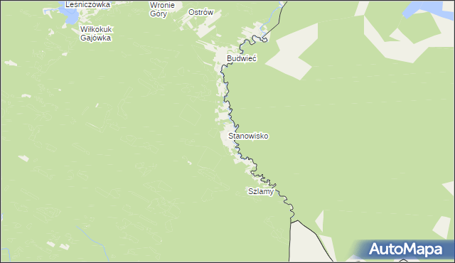 mapa Stanowisko, Stanowisko na mapie Targeo