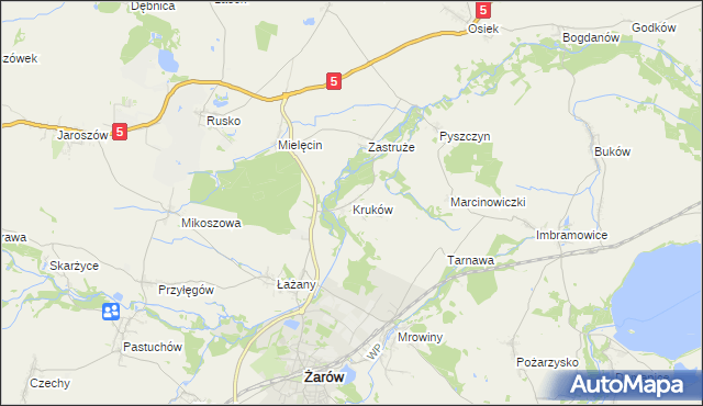 mapa Kruków, Kruków na mapie Targeo