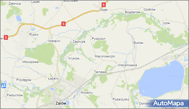 mapa Marcinowiczki, Marcinowiczki na mapie Targeo