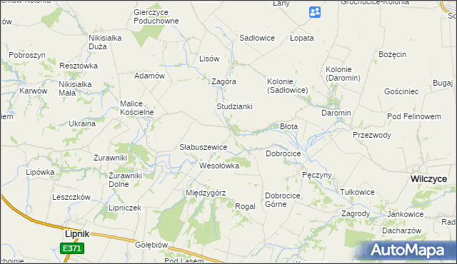 mapa Pielaszów, Pielaszów na mapie Targeo