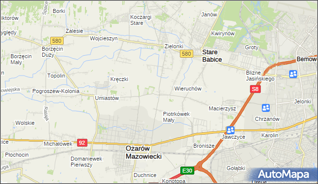 mapa Strzykuły, Strzykuły na mapie Targeo