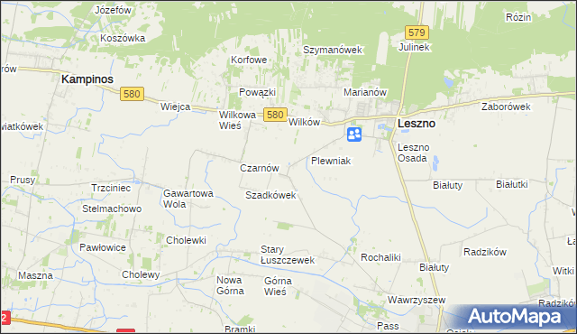 mapa Towarzystwo Czarnów, Towarzystwo Czarnów na mapie Targeo