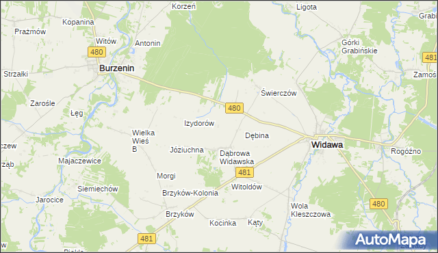 mapa Babina, Babina na mapie Targeo