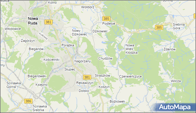 mapa Chudzów, Chudzów na mapie Targeo