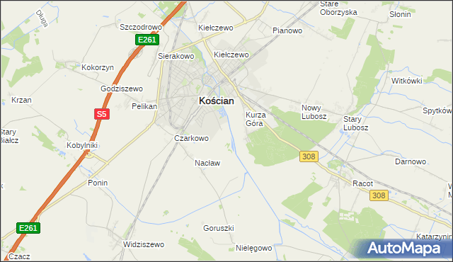 mapa Gurostwo, Gurostwo na mapie Targeo