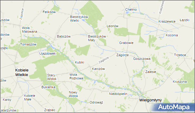 mapa Wólka Bankowa, Wólka Bankowa na mapie Targeo