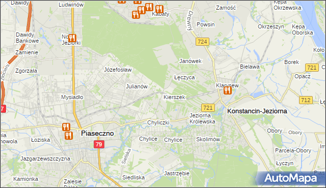 mapa Kierszek, Kierszek na mapie Targeo