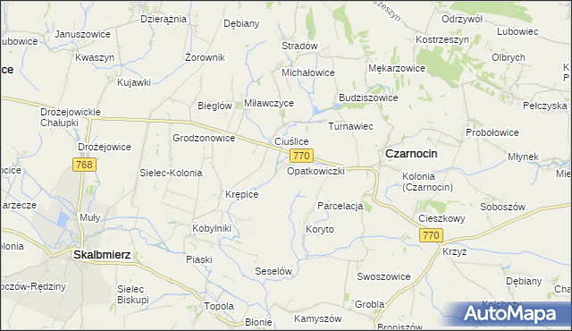 mapa Opatkowiczki, Opatkowiczki na mapie Targeo