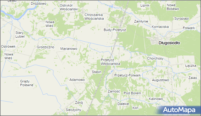 mapa Przetycz Włościańska, Przetycz Włościańska na mapie Targeo