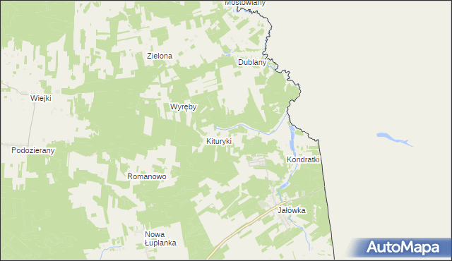 mapa Gonczary, Gonczary na mapie Targeo