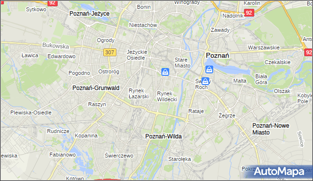 mapa Rynek Wildecki, Rynek Wildecki na mapie Targeo