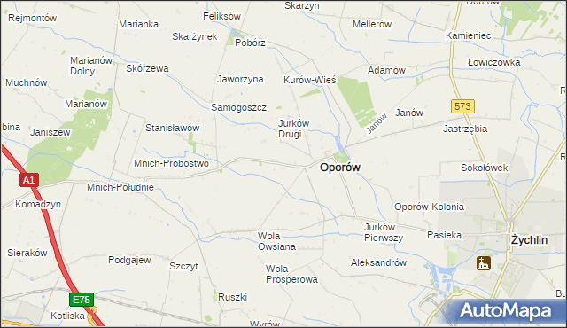 mapa Dobrzewy, Dobrzewy na mapie Targeo