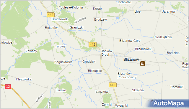 mapa Janków Pierwszy, Janków Pierwszy na mapie Targeo