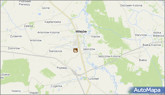 mapa Jaszczów, Jaszczów na mapie Targeo