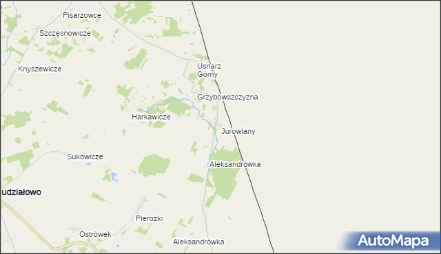 mapa Jurowlany, Jurowlany na mapie Targeo