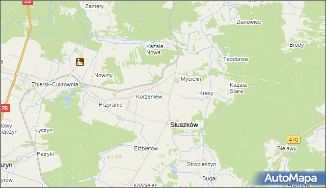 mapa Klotyldów, Klotyldów na mapie Targeo