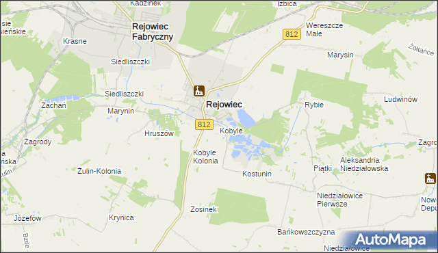 mapa Kobyle gmina Rejowiec, Kobyle gmina Rejowiec na mapie Targeo