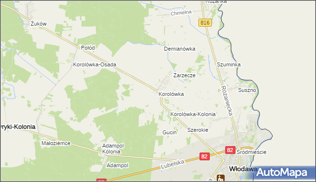 mapa Korolówka, Korolówka na mapie Targeo