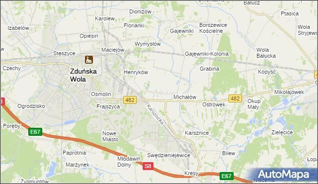 mapa Krobanów, Krobanów na mapie Targeo