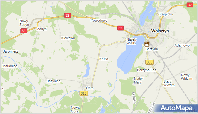 mapa Krutla, Krutla na mapie Targeo