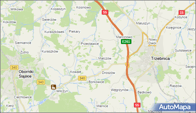 mapa Malczów, Malczów na mapie Targeo