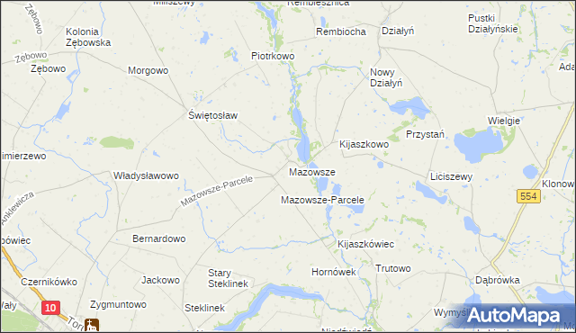 mapa Mazowsze, Mazowsze na mapie Targeo