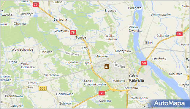 mapa Mikówiec, Mikówiec na mapie Targeo