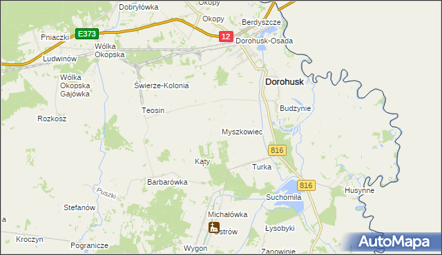 mapa Myszkowiec, Myszkowiec na mapie Targeo