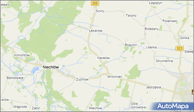 mapa Naratów, Naratów na mapie Targeo