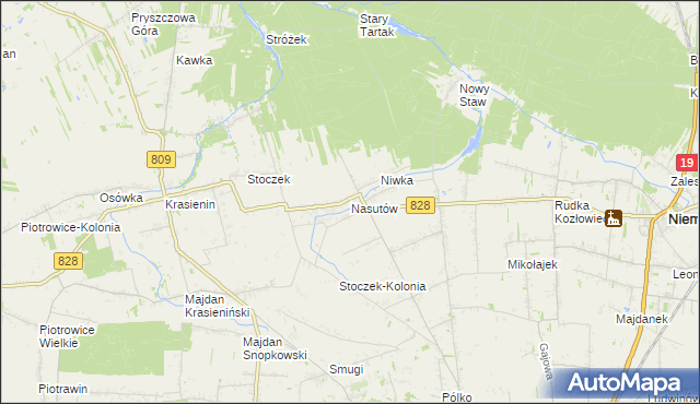 mapa Nasutów, Nasutów na mapie Targeo