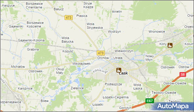 mapa Orchów, Orchów na mapie Targeo