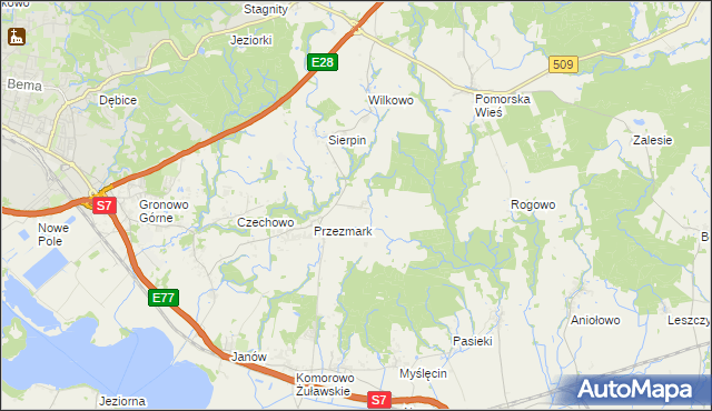 mapa Przezmark-Osiedle, Przezmark-Osiedle na mapie Targeo