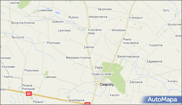 mapa Pułkownikowo, Pułkownikowo na mapie Targeo