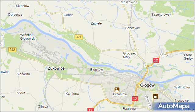 mapa Rapocin, Rapocin na mapie Targeo