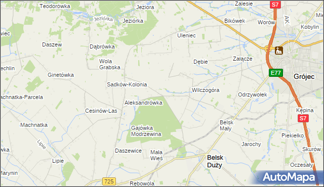 mapa Rosochów, Rosochów na mapie Targeo