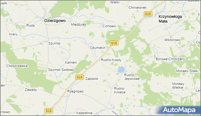 mapa Rudno-Kosiły, Rudno-Kosiły na mapie Targeo