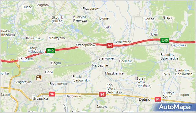 mapa Sterkowiec, Sterkowiec na mapie Targeo