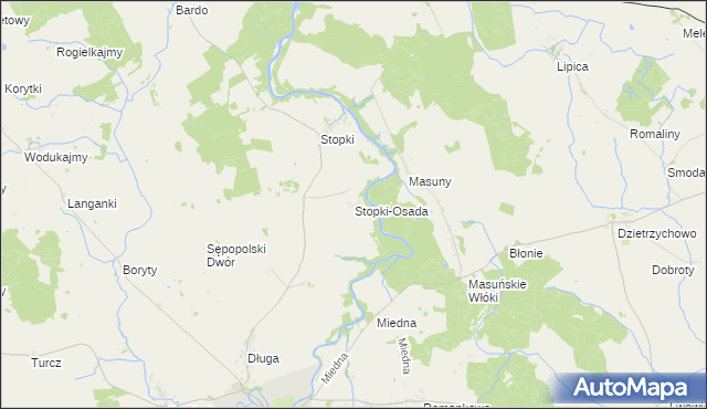 mapa Stopki-Osada, Stopki-Osada na mapie Targeo