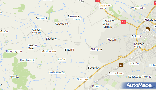 mapa Trkusów, Trkusów na mapie Targeo