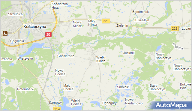 mapa Wielki Klincz, Wielki Klincz na mapie Targeo