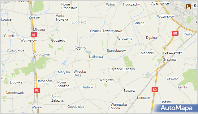 mapa Włosków, Włosków na mapie Targeo