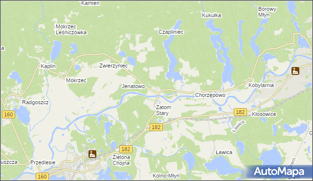 mapa Zatom Nowy, Zatom Nowy na mapie Targeo