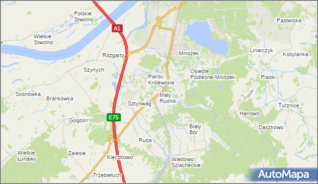 mapa Mały Rudnik, Mały Rudnik na mapie Targeo