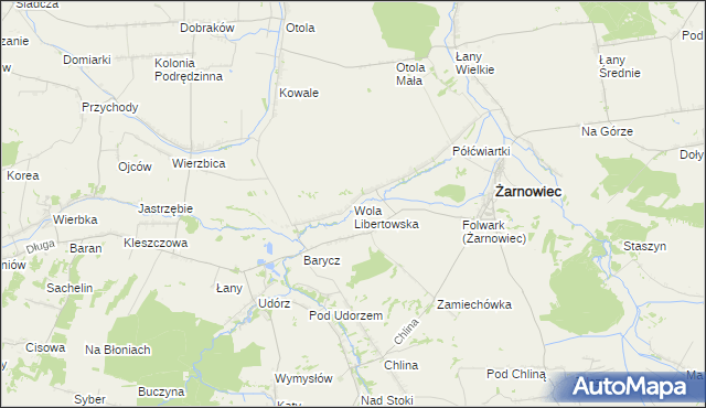 mapa Wola Libertowska, Wola Libertowska na mapie Targeo