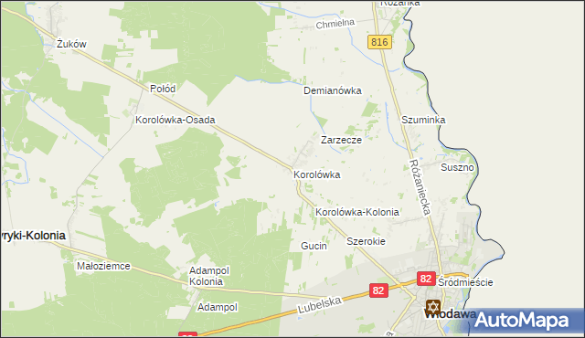 mapa Korolówka, Korolówka na mapie Targeo